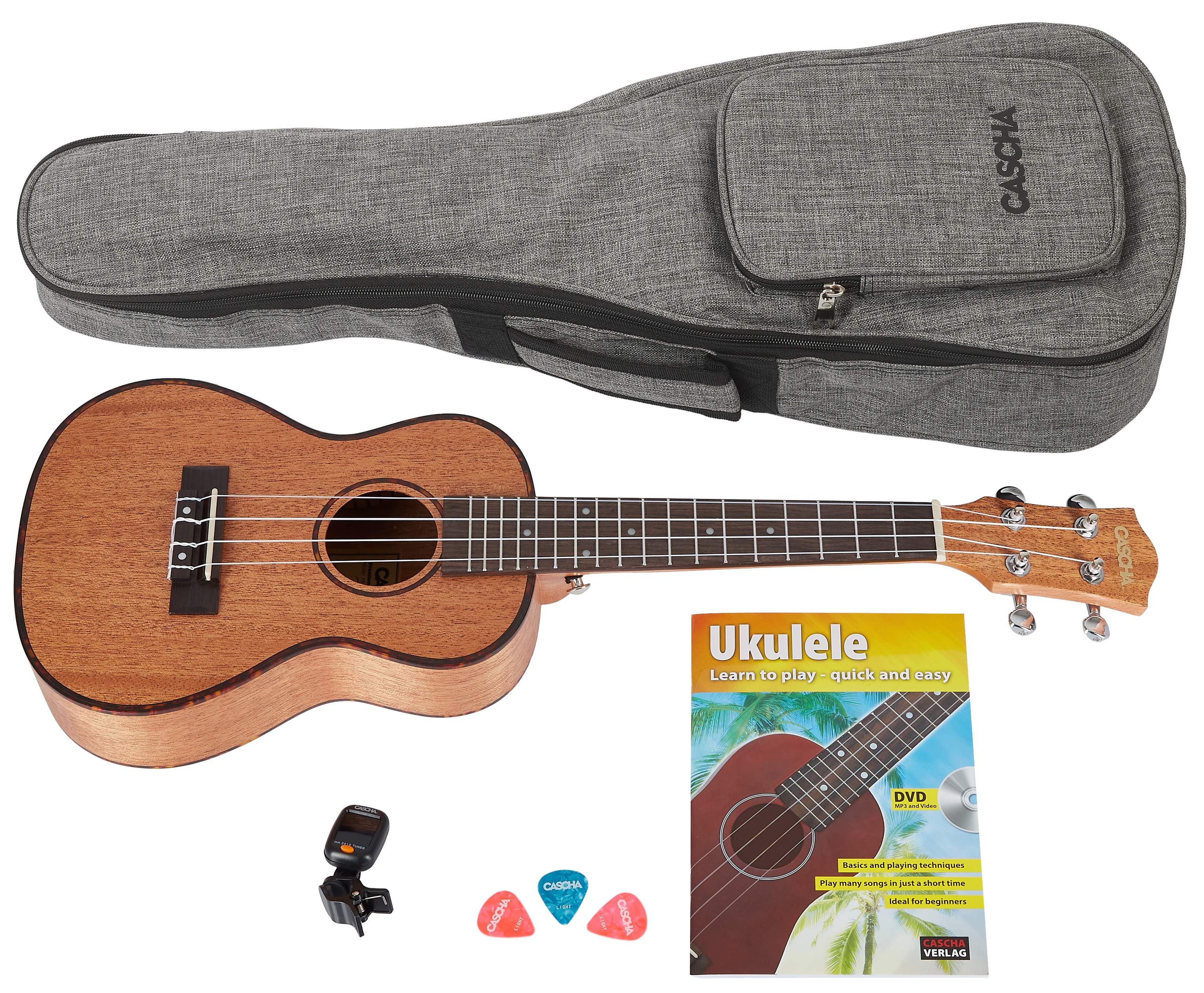 Cascha HH 2036 Premium Natural Koncertní ukulele