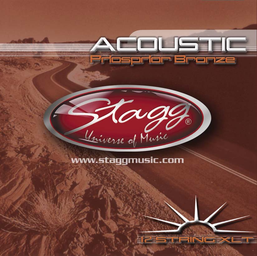 Stagg AC-12ST-PH, sada strun pro 12-ti strunnou kytaru, extra light