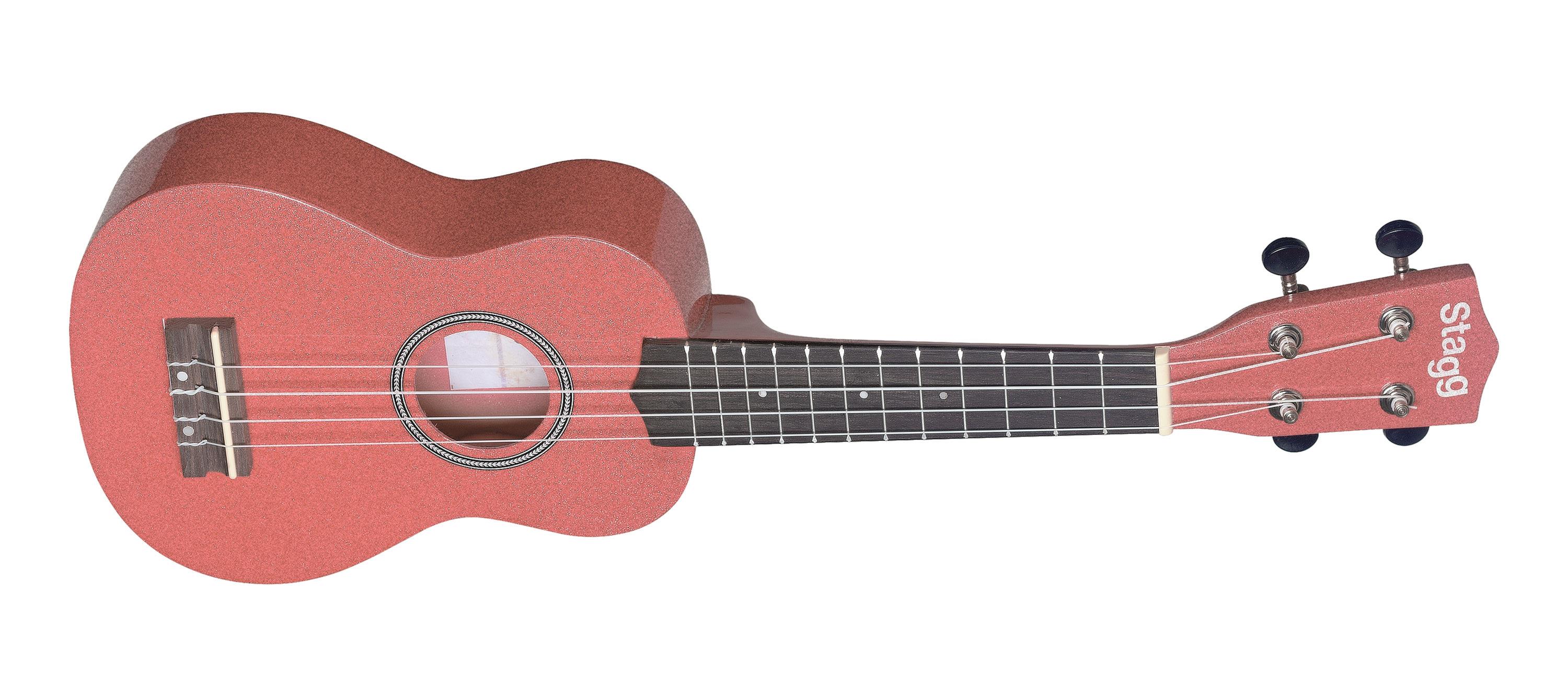 Stagg US LIPS, sopránové ukulele, růžové