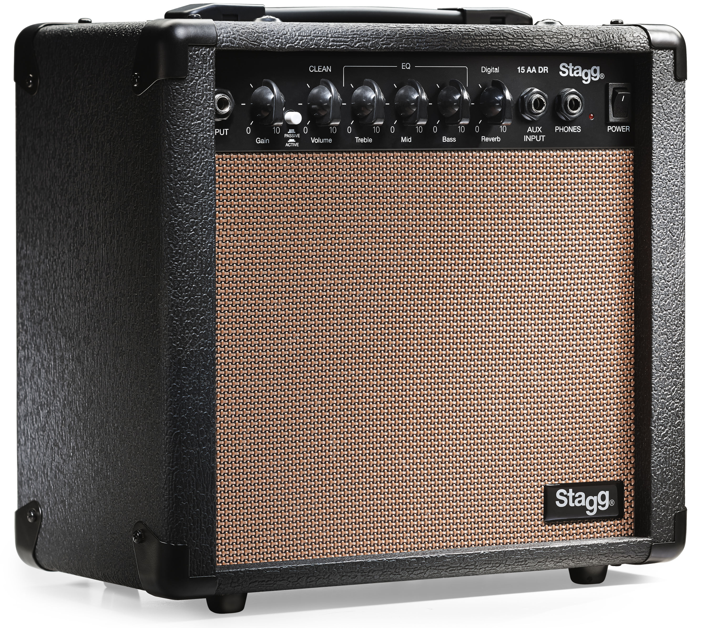 Stagg 15 AA DR, kombo pro elektroakustickou kytaru, 15W