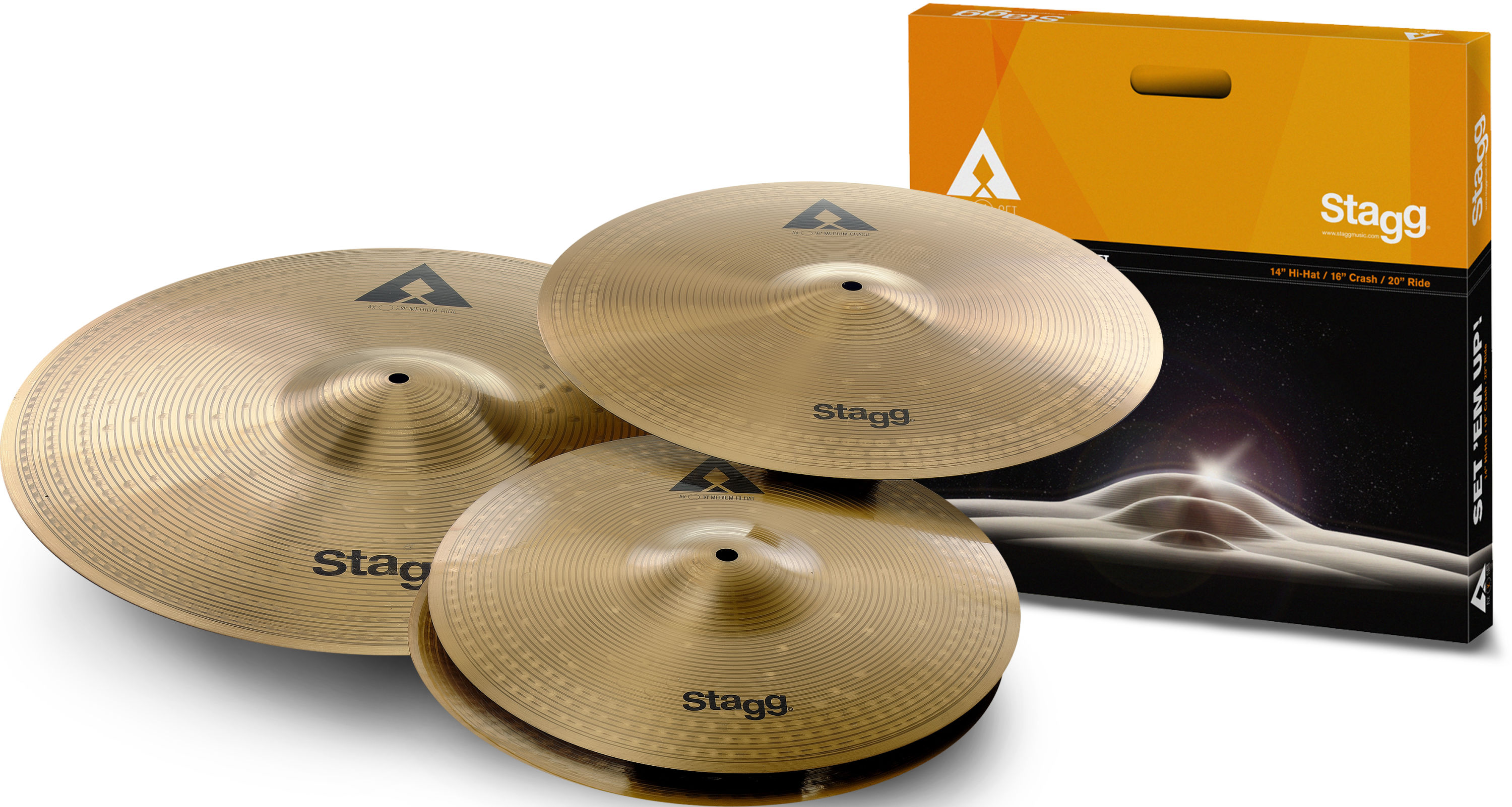 Stagg AXK SET, sada činelů