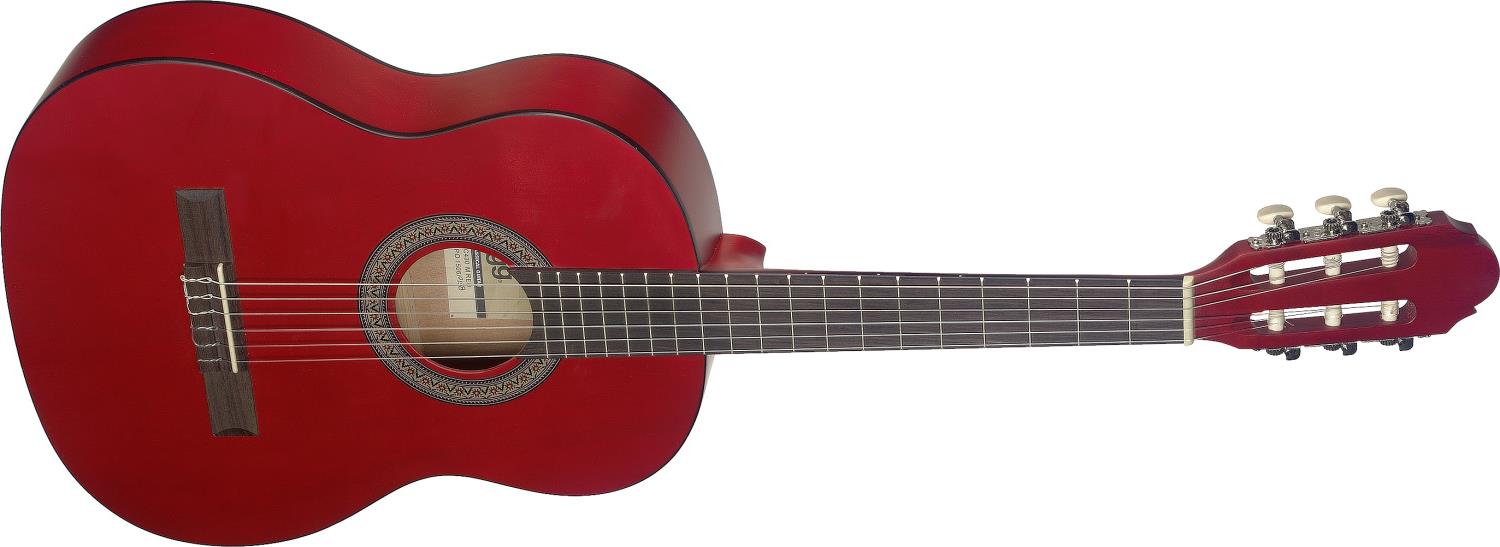 Stagg C430 M RED, klasická kytara 3/4, červená