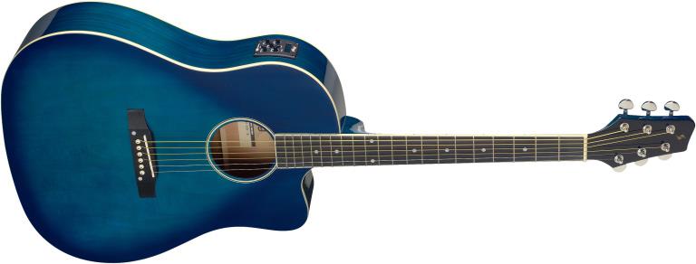 Stagg SA35 DSCE-TB, elektroakustická kytara typu Slope Shoulder Dreadnought