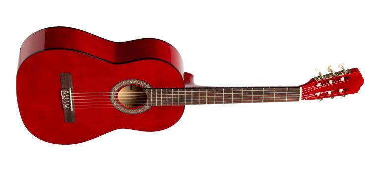 Stagg SCL50 3/4-RED, klasická kytara 3/4, červená