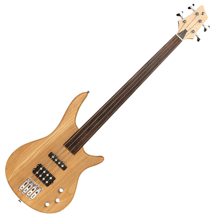 Stagg SBF-40 NAT FL, elektrická baskytara bezpražcová, přírodní
