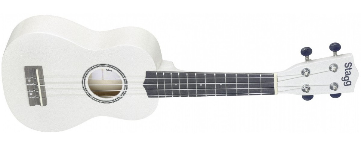 Stagg US WHITE, sopránové ukulele, bílé